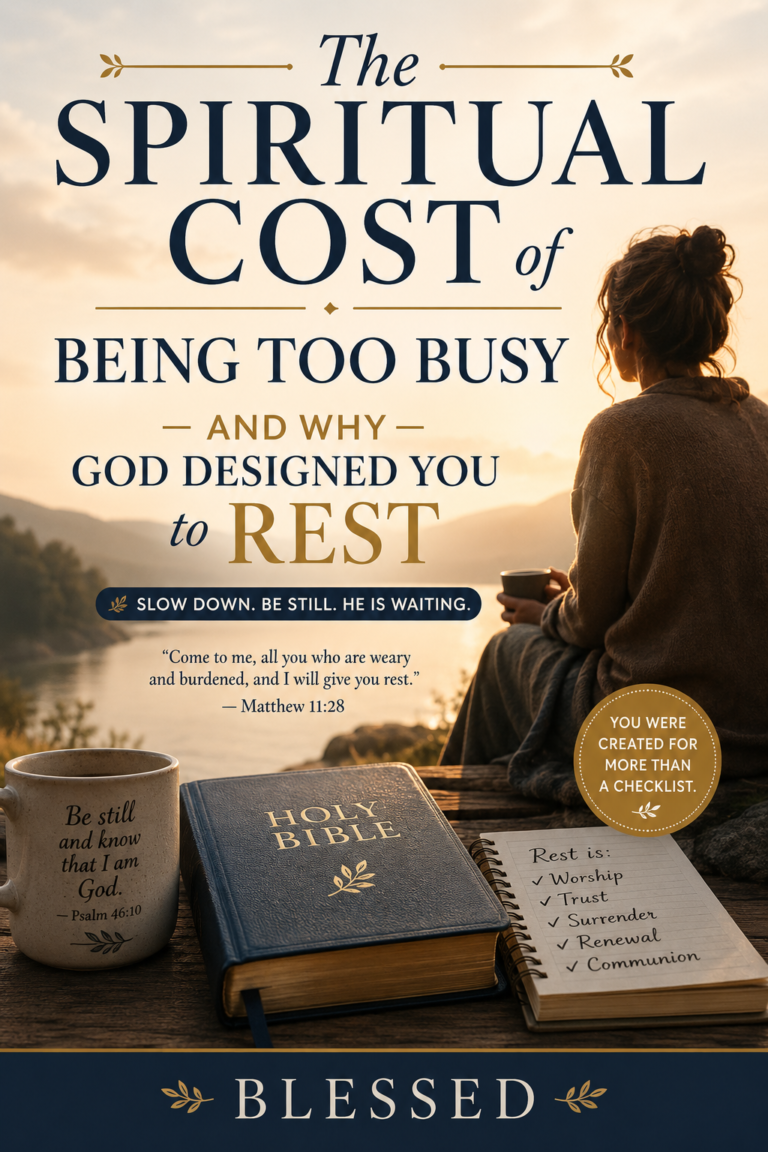 The Spiritual Cost of Being Too Busy — And Why God Designed You to Rest