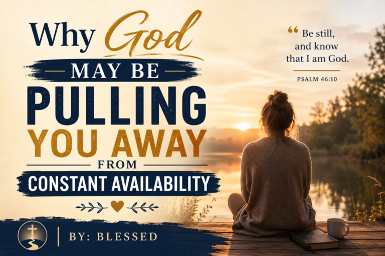 Why God May Be Pulling You Away From Constant Availability
