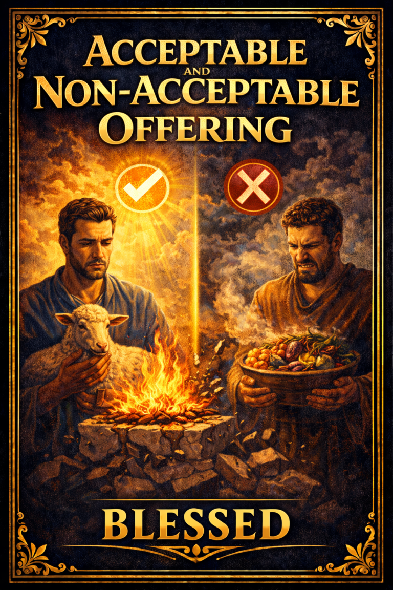 Acceptable and Non-Acceptable Offering