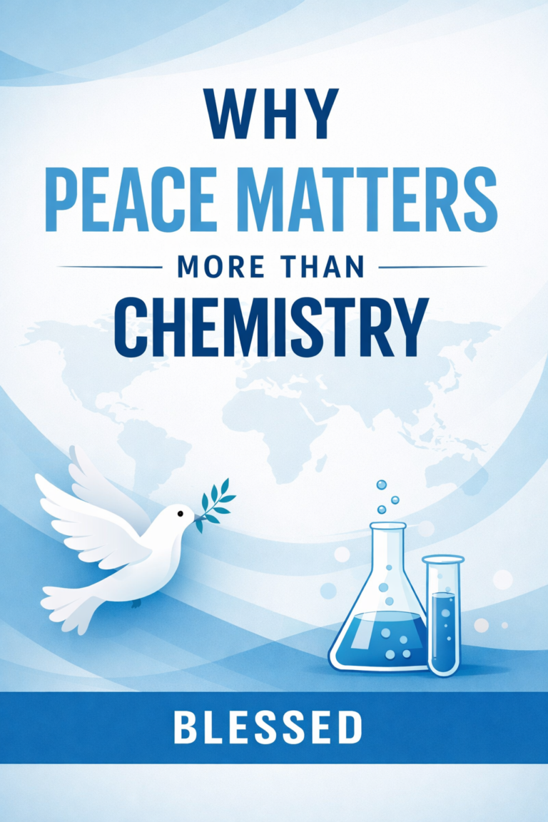 Why Peace Matters More Than Chemistry