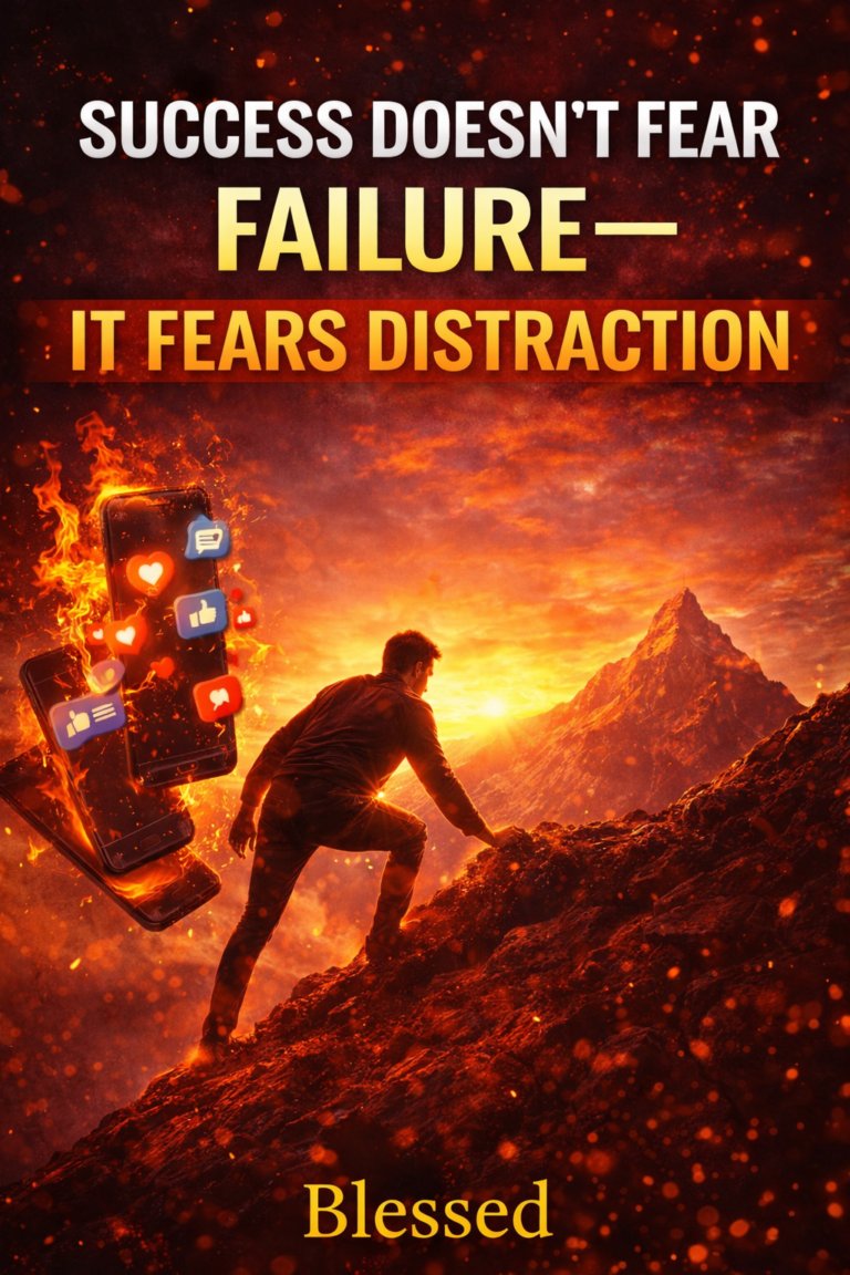 Success Doesn’t Fear Failure—It Fears Distraction