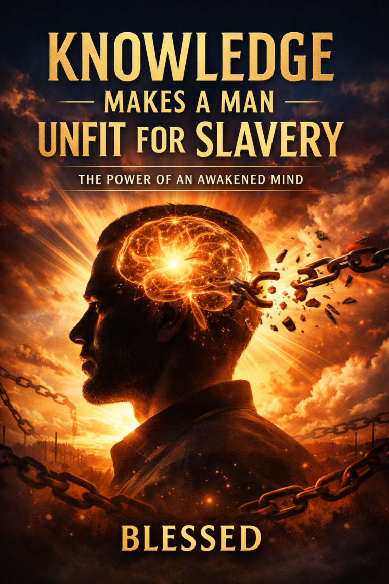 Knowledge Makes a Man Unfit for Slavery: The Power of an Awakened Mind