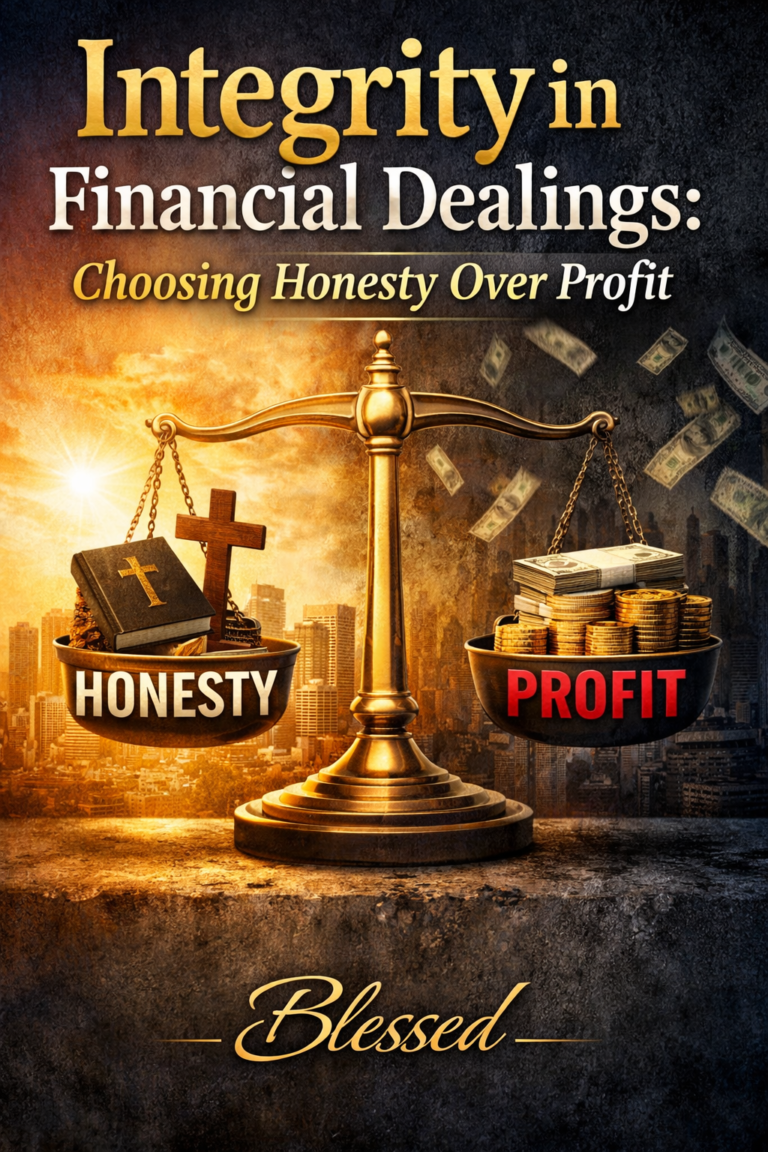 Integrity in Financial Dealings: Choosing Honesty Over Profit