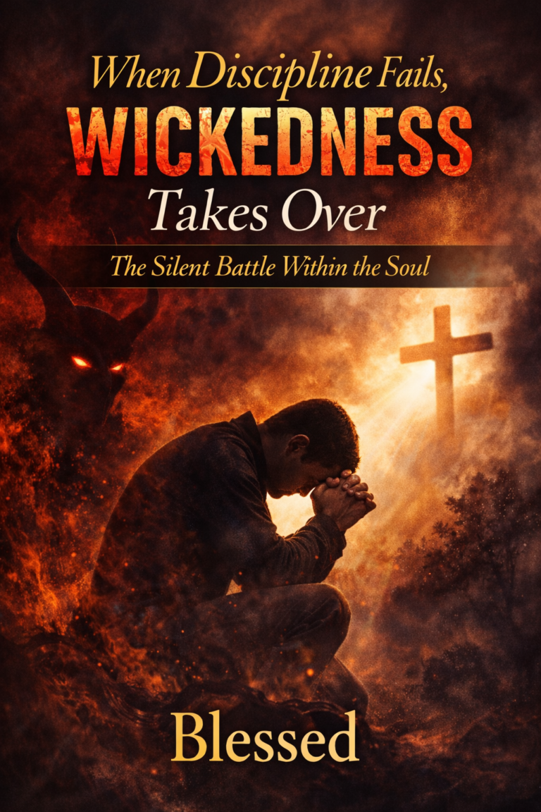 When Discipline Fails, Wickedness Takes Over: The Silent Battle Within the Soul