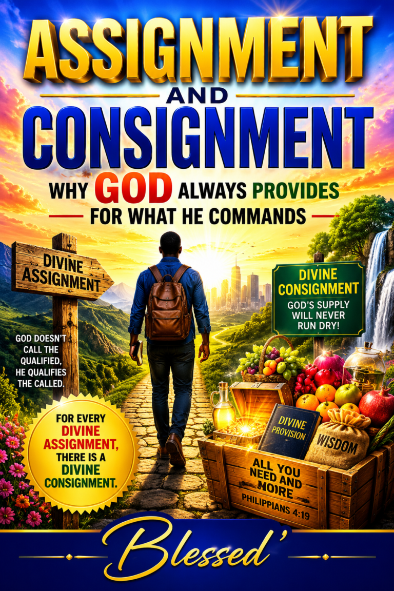 Assignment and Consignment: Why God Always Provides for What He Commands