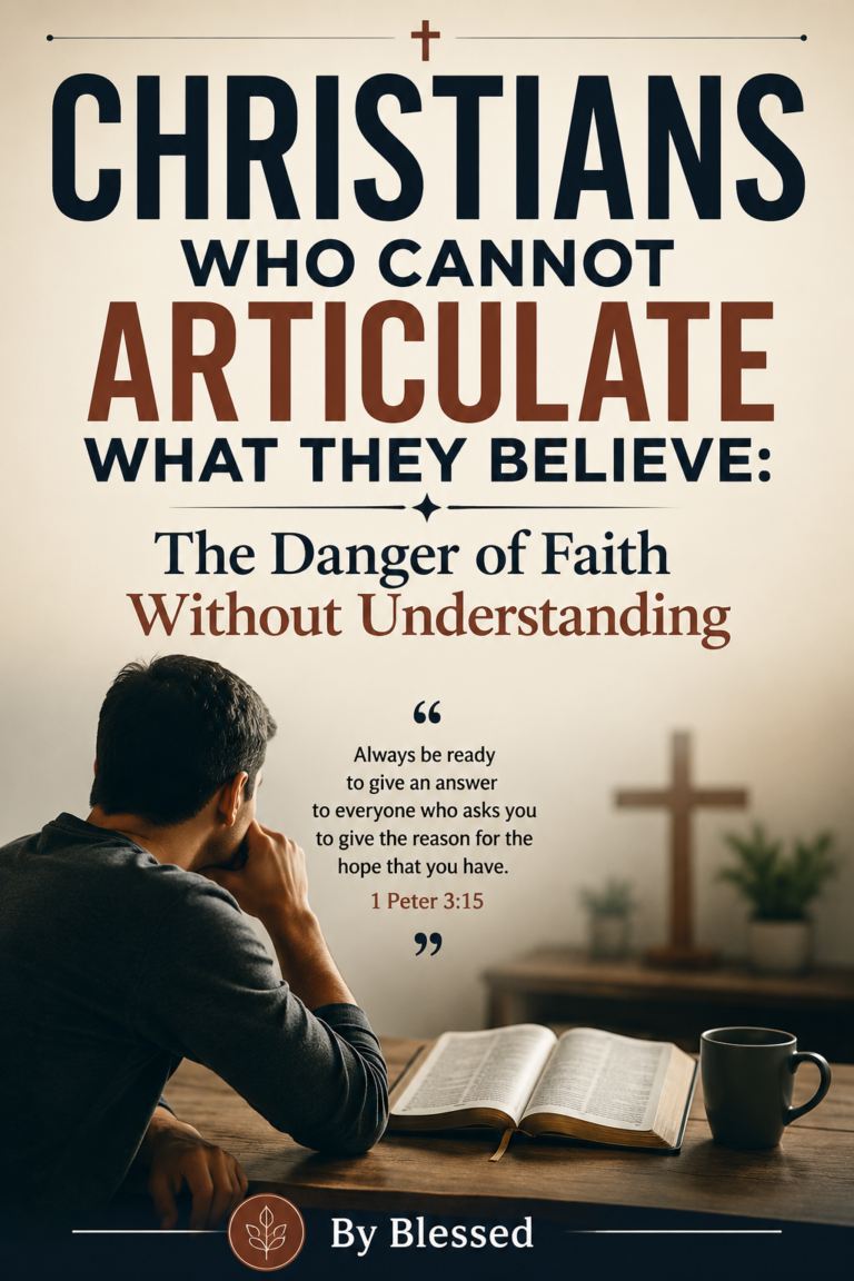 Christians Who Cannot Articulate What They Believe: The Danger of Faith Without Understanding